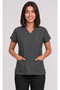 Women's V-Neck Bat Sleeve Fuchsia, Smoked, Khaki, Petrol Blue, Lycra Belinda Scrubs Nurse Single Base