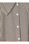 Lcw Studio Brown Baby Collar Plaid Women's Shirt - 7