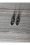 Silver Gray Color Drop Model Hoop Bijouterie Earrings - 4