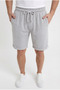 Men's Stone-Colored Side Pocketed, Lace-Up, Elastic Waist, Folded Double-Leg, Comfortable Cut Bermuda Shorts - 3
