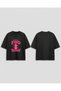 Find This Way Cactus Printed Oversize T-Shirt Unisex 80% Cotton Retro Vintage Streetwear T-Shirt Thick Textured - 3