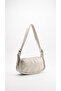 Women's Leather Multi-Pocket Baguette Shoulder Bag and Multi-Compartment Mini Wallet - 8