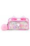 Pink Pink Patterned Primary School Girls' Pen Holder Luxury Pencil Case Organizer Double Compartment Beaded Three Compartment Decorated Pencil Bag - 6