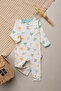 100% Cotton Girls' Baby Sleeping Bag Without Booties, Bird Patterned, Zippered - 2