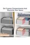 2-Pack Large Closet Storage Bins with Handles and Dividers, Foldable Fabric Organizer Boxes for Clot - 3