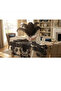 7 Piece Black Dowry Palm Model Linen Runner Set Tablecloth Living Room Set - 3