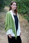 100% Silk Scarf – Dark Pistachio Green - 2