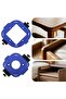 Wardrobe corner rounded clamp 8° radius precise. - 4