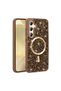Galaxy S24 Fe Case with Glitter Diamonds and Magsafe Camera Raised Silicone - 2