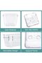 25 Pcs Clear Plastic Drawer Organizer Set, 4 Sizes Multi-Shape Desk Drawer Divider Trays, Multipurpo - 3