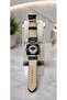 Men's Wristwatch Stylish Square Case Leather Band Steel Case 50 Meters Water Resistant - 5