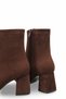 Adara Lia Women's Pointed Toe Heeled Boots 00121650 Brown Suede - 4