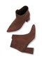 Larissa Vita Women's Pointed Toe Heeled Boots 0012651 Brown Suede - 5