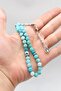 Natural Agate Stone 33 Prayer Beads with Metal Tassel 8mm Sphere Cut 902851 - 3