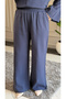 6488 - Stylish Comfortable Russian Linen Cotton Soft Fabric Women's Top and Bottom Set - 7