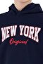 Boy's New York Printed Hooded Tracksuit Set 8-15 Years Dark Blue - 4