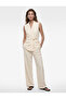 Long Double-Breasted Blazer Vest with Pockets and Belt