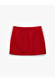 Slim Fit A-Line Tweed Mini Skirt - 6