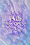 Pastel Purple Blue Batik Text Patterned 70X150 Beach Towel - Cotton Bath Towel - 2