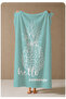Turquoise Hello Summer Pineapple Patterned 70X150 Beach Towel - Digital Printed Bath Towel - 4