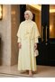 Women's Hijab Dress with Detachable Cape and Buckle - 2