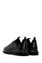 Men's Black Lace-Up Thick-Soled Leather Sneaker Wm660005Dv - 5