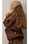 High Collar Snap Fastener Sweatshirt - 3