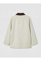 Lcw Modest Beige Asymmetrical Shirt Collar Oversize Women's Trench Coat - 6
