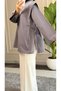 6558 - Stylish, Comfortable, Underarm Side Tie Detail, Woven Soft Fabric, Women's Poplin Shirt-Tunic - 5