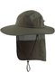 Hunting Hat - Outdoor Unisex Men's Wide-brimmed Bucket with Neck Protector Sun Jungle UV Protection Green