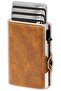 Ultra-thin RFID carbon fiber wallet unisex mini card holder. - 5