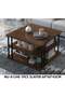 Contemporary Wooden Living Room Center Table 3-Layer Coffee Table