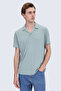 Khaki Regular Fit Apaş Collar T-Shirt - 3