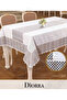 Diorra Model Cream-Gold Linen Self-Runner 160X260 cm Dining Tablecloth - 5