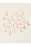 Set Of 10 - Beaded and Butterfly Hoop Earrings - 5
