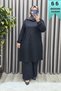 Women's Clothing Plus Size Elastic Sleeves Solid Color Sports Tunic