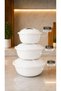 3-Piece Plastic Storage Container Set with Lids - Dough Fermentation Container (5Lt + 3.5Lt + 1.7Lt)