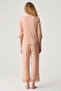 Lace Detailed Viscose Shirt Set - 4