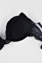 Women's Black Lace Supported Bra Set with Padded Accessories Lingerie Set - 5