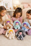Nansi Plush Figure Doll - 17 cm Sleeping Companion Doll with Rabbit Costume and Pacifier for Children - 4