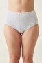 Women's 10-Pack Cotton High-Waist Plus Size Panties - Tiny Polka Dot Gathering Underwear Set - with Sleep Band Gift - 2