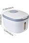 Rice Storage Container - Food Containers with Lids Airtight, Container, Pantry for Grains, Beans, Sn - 4