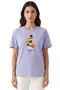 Women's Blue Beverly Hills Teddy Bear Printed T-Shirt 100% Cotton Comfortable Fit