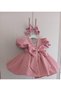 Girls' Satin Bow Princess Dress - Birthday and Special Occasion Dress - 2