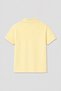 Girls & Boys Unisex Yellow 100% Cotton Polo Collar Short Sleeve 2-Piece T-Shirt - 3