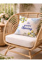 Happy Spring Lemon Flower Patterned Decorative Throw Pillow Cover Spring Decor 43X43 cm - 5