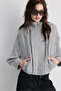 Oversize check print jacket