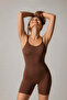 Women's Body Shaper Brown Bodysuit