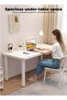 120x58x75cm Multifunctional Large Desk for Living Room, Bedroom, Study - White Rectangular Desk for Dining, Makeup and Working, Simple Fashion Dining Table & Office Computer Desk - 6