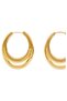 Women Sculptural Oval Hoop Earrings